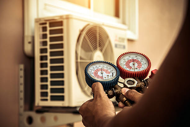 Professional Hvac technician working in Rives Junction, MI